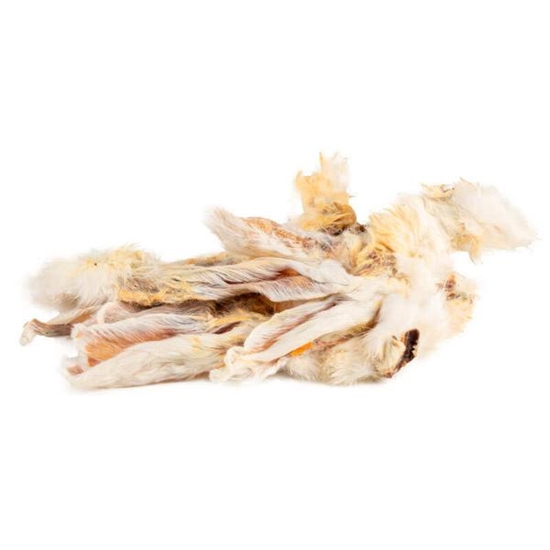 Picture of Bubimex Natural Rabbit Rabbit Ears with Fur for Dogs 80pcs